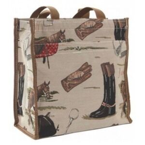 Signare Tapestry Tote Bag in English Horse Design, Equestrian, Western, Dressage